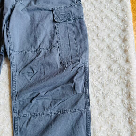 Brandy Melville Womens Jemma Cargo Dark Gray Cotton Pants Small Medium NEW - Picture 6 of 14